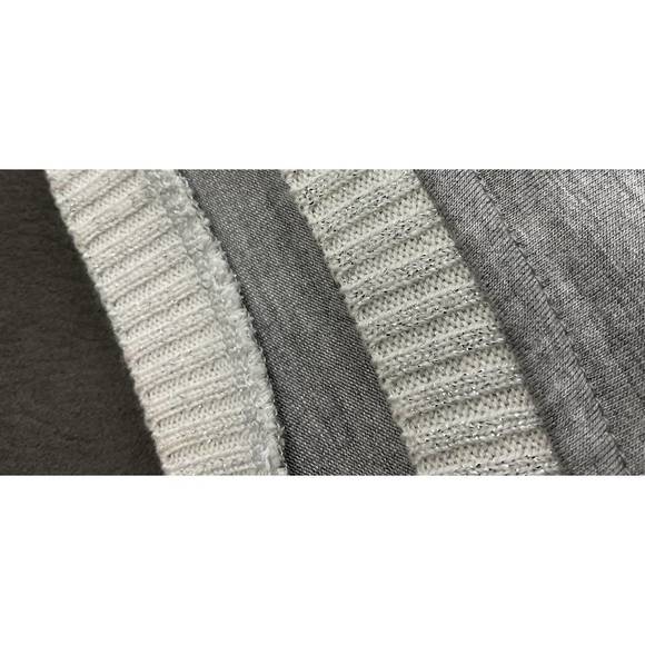 NEW HUBERT GASSER grey lurex l/s shirt in grey - Picture 4 of 5